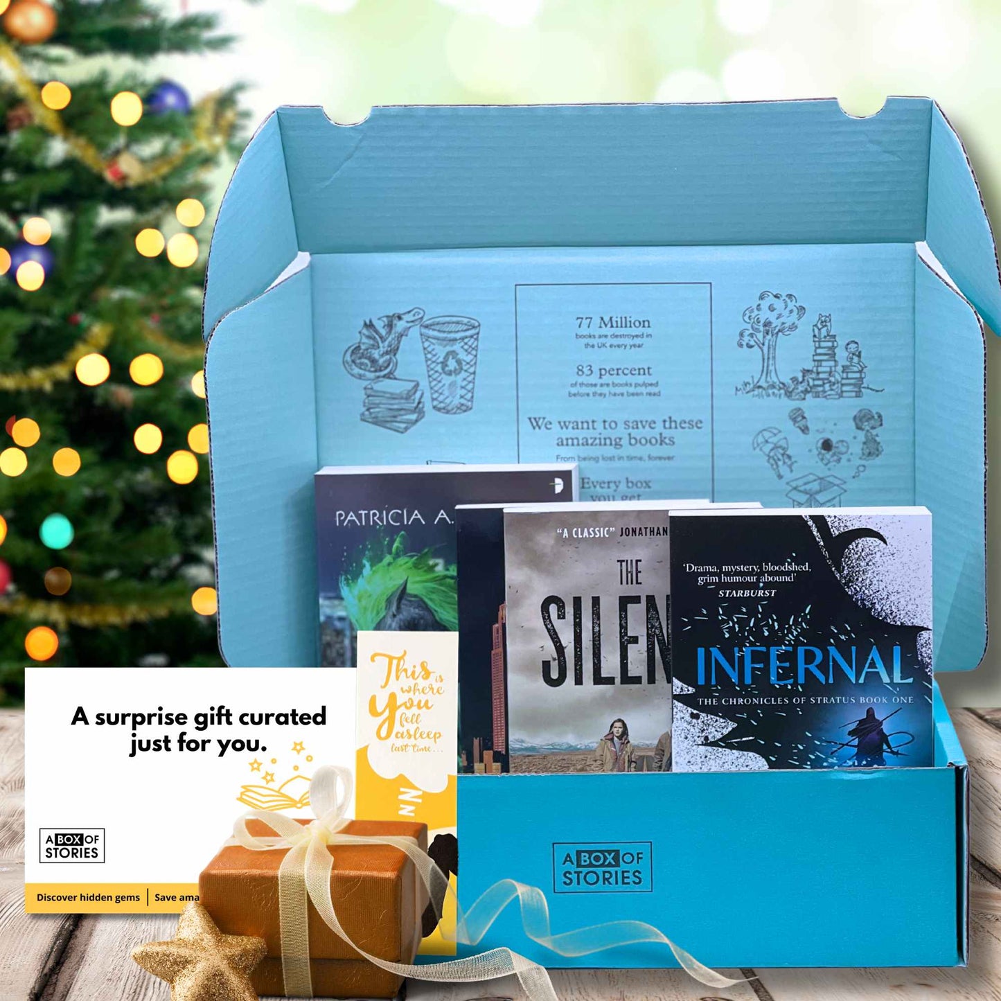 A Science Fiction & Fantasy Box of 4 Surprise Books